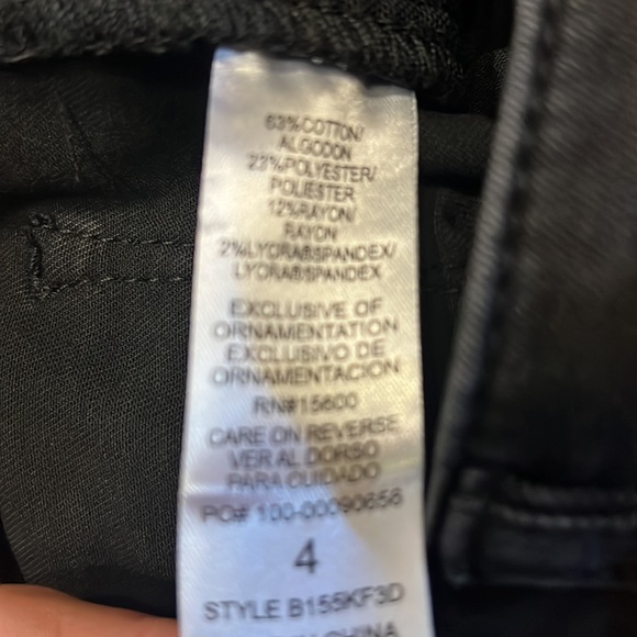 273 Democracy Black High Rise Vintage Skinny Ab Solutions Denim Jean - Picture 10 of 11